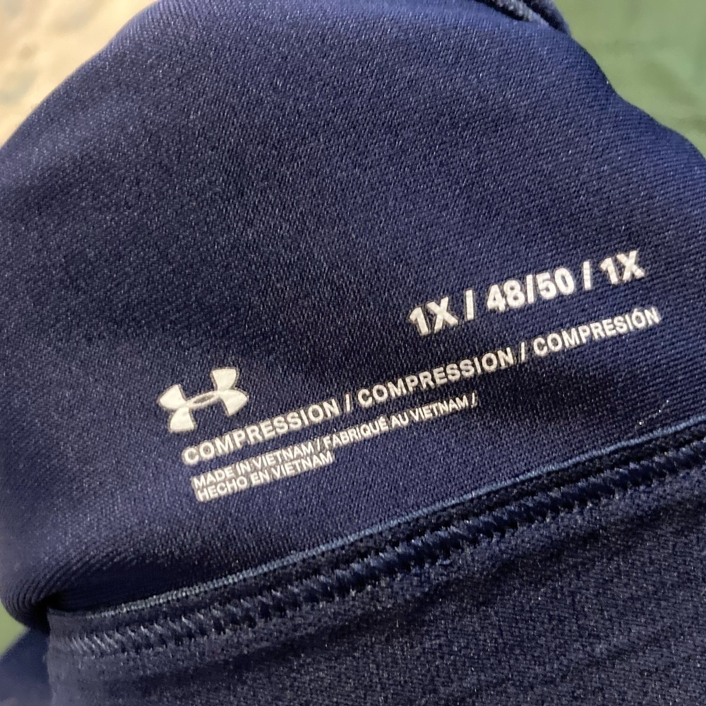 Under Armour Women's Blue And Purple Crossback Mid Sports Bra Size 1X - Picture 8 of 10